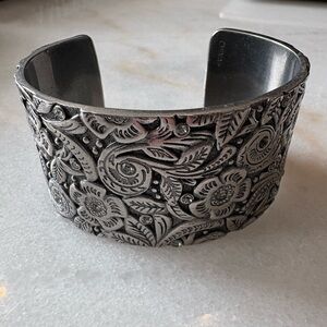 Coach Tooled Floral Cuff